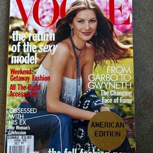 Vogue US July 1999 Magazine – Vintage 90s